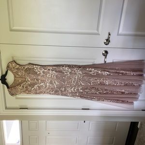 Mother of the bride dress- perfect condition, worn once, taupe rose color.